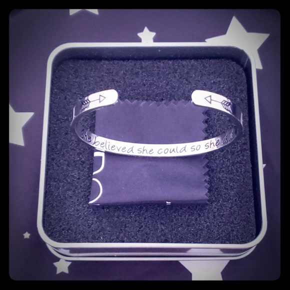 Jewelry - Gorgeous Inspirational Stainless Steel Cuff